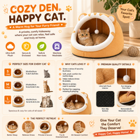 Anti-Anxiety Cat Cave Bed