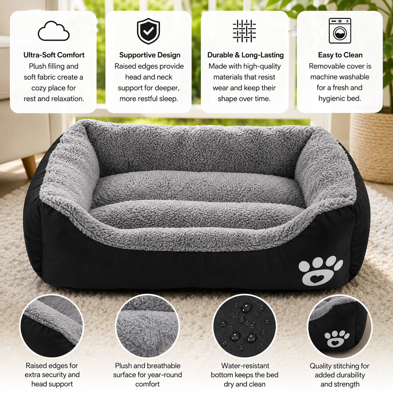 Calming Orthopedic Dog Bed