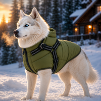 Dog Puffer Harness Vest Coat