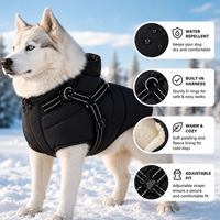 Dog Puffer Harness Vest Coat