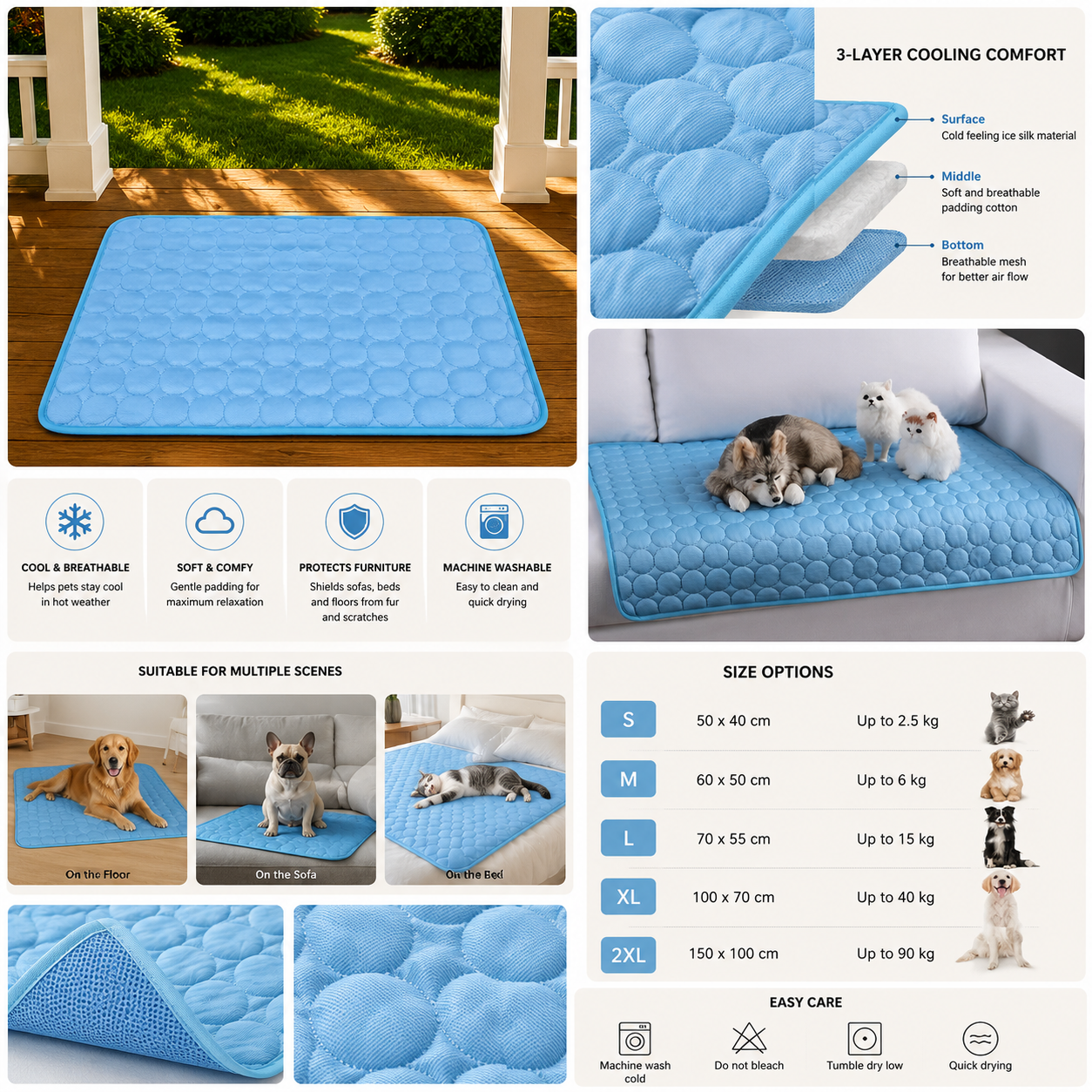 Self-Cooling Pet Mat