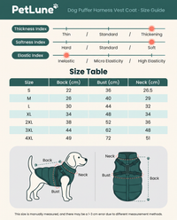 Dog Puffer Harness Vest Coat