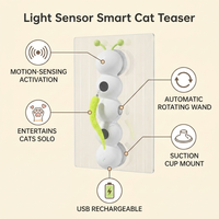 Smart Sensor Cat Wand Toy feature infographic