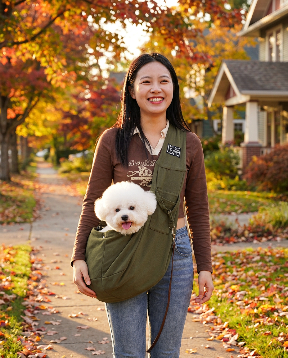 Pet Crossbody Sling Carrier Bag