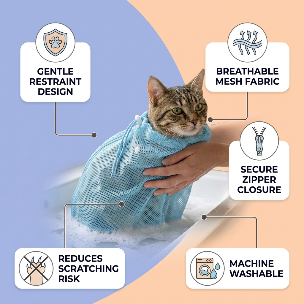 Cat Grooming Restraint Bag