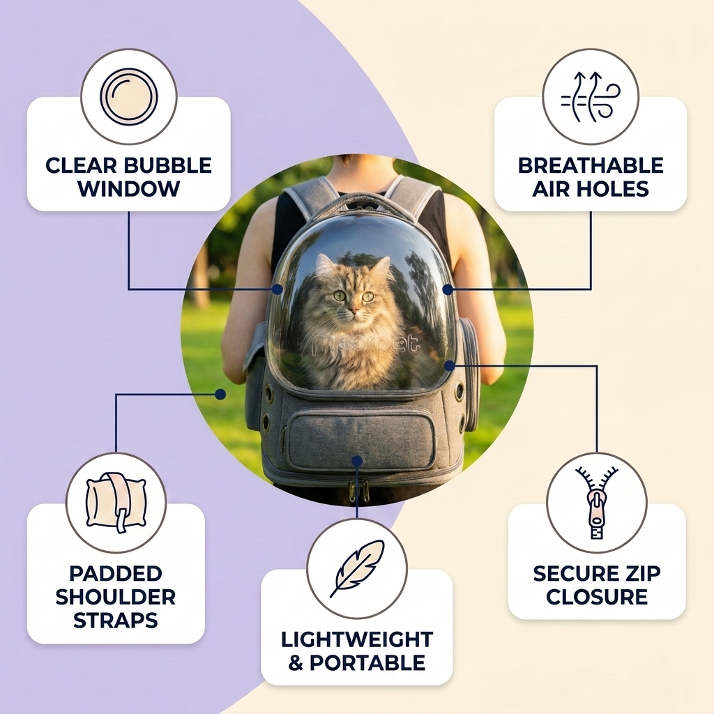 Transparent Pet Carrier Backpack