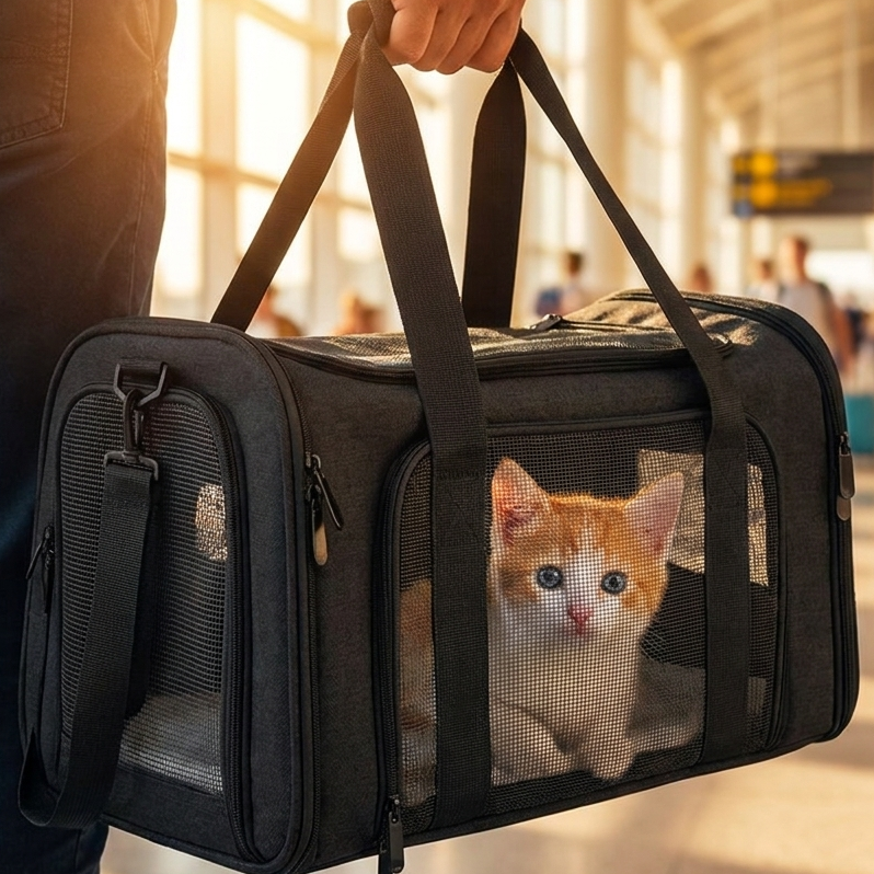 Soft-Sided Pet Travel Carrier