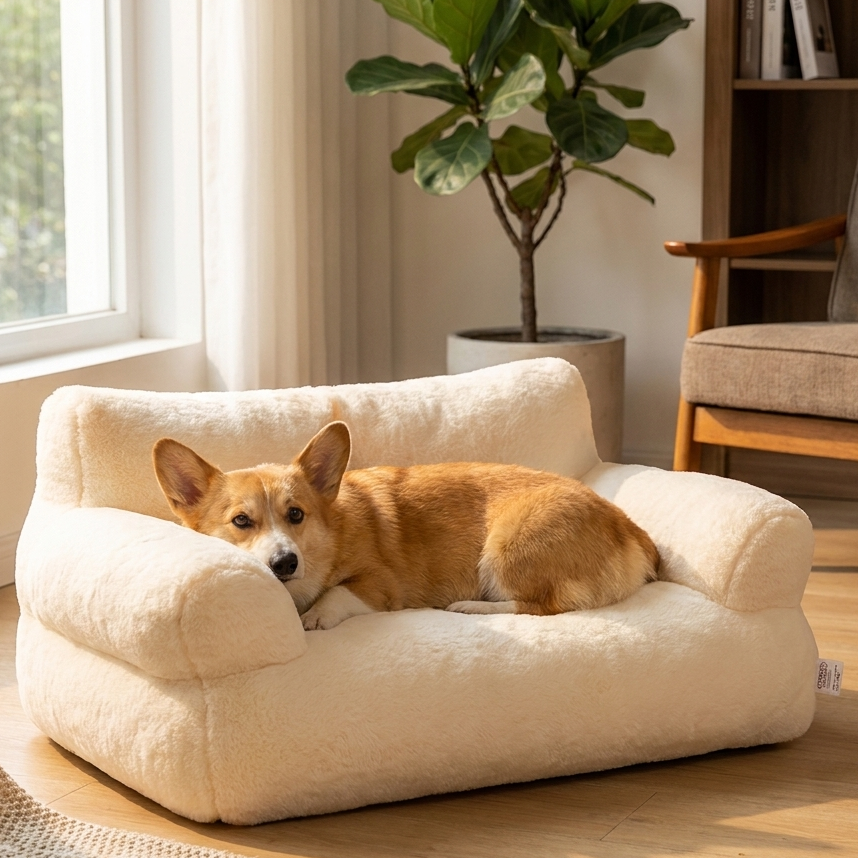 Luxury Plush Pet Sofa Bed