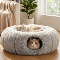 Plush Cat Tunnel & Sleeping Nest