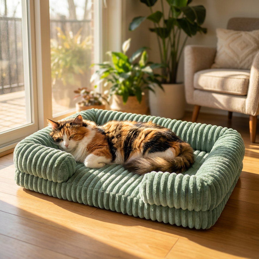Orthopedic Plush Dog Bed