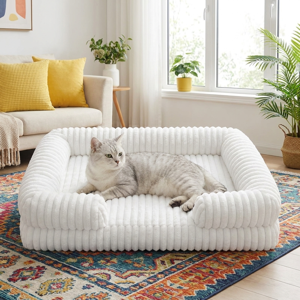 Orthopedic Plush Dog Bed