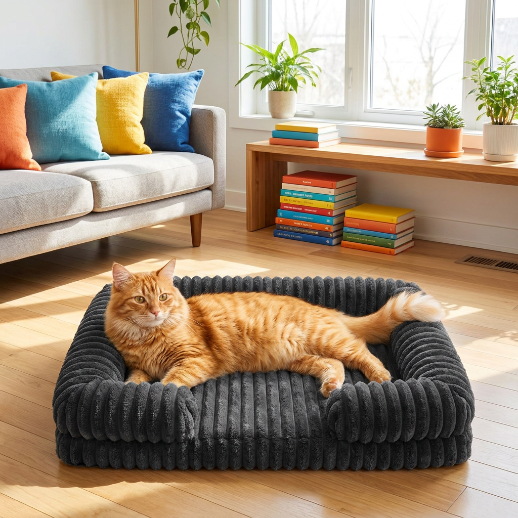 Orthopedic Plush Dog Bed