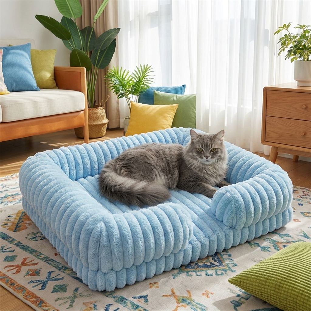 Orthopedic Plush Dog Bed