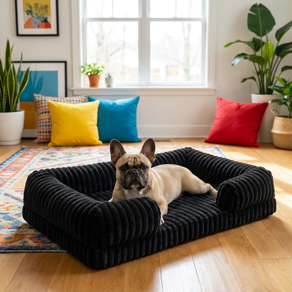 Orthopedic Plush Dog Bed