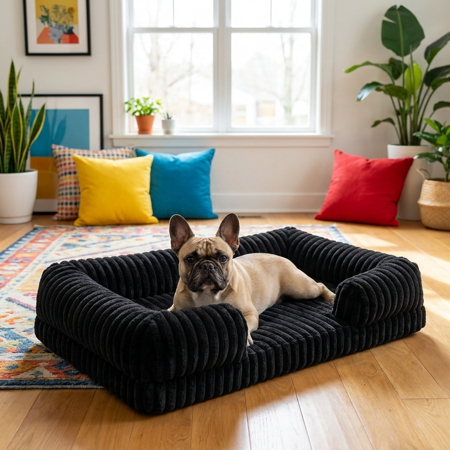 Orthopedic Plush Dog Bed