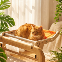 Wooden Cat Hammock Bed