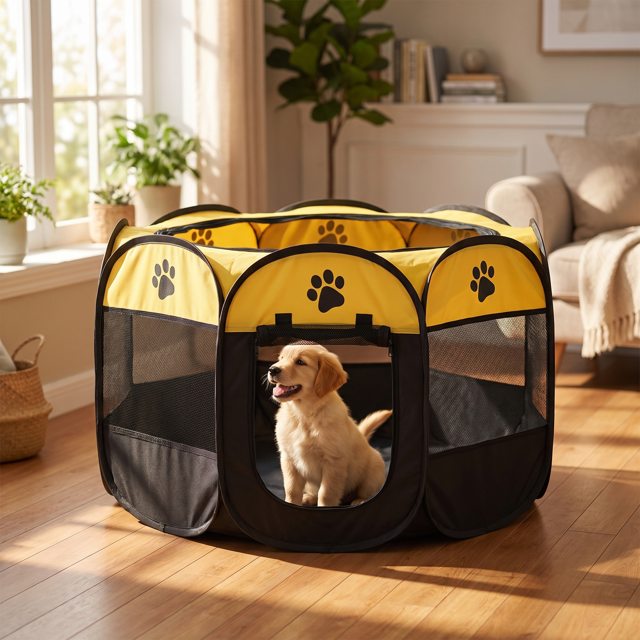 Foldable Pet Playpen Kennel