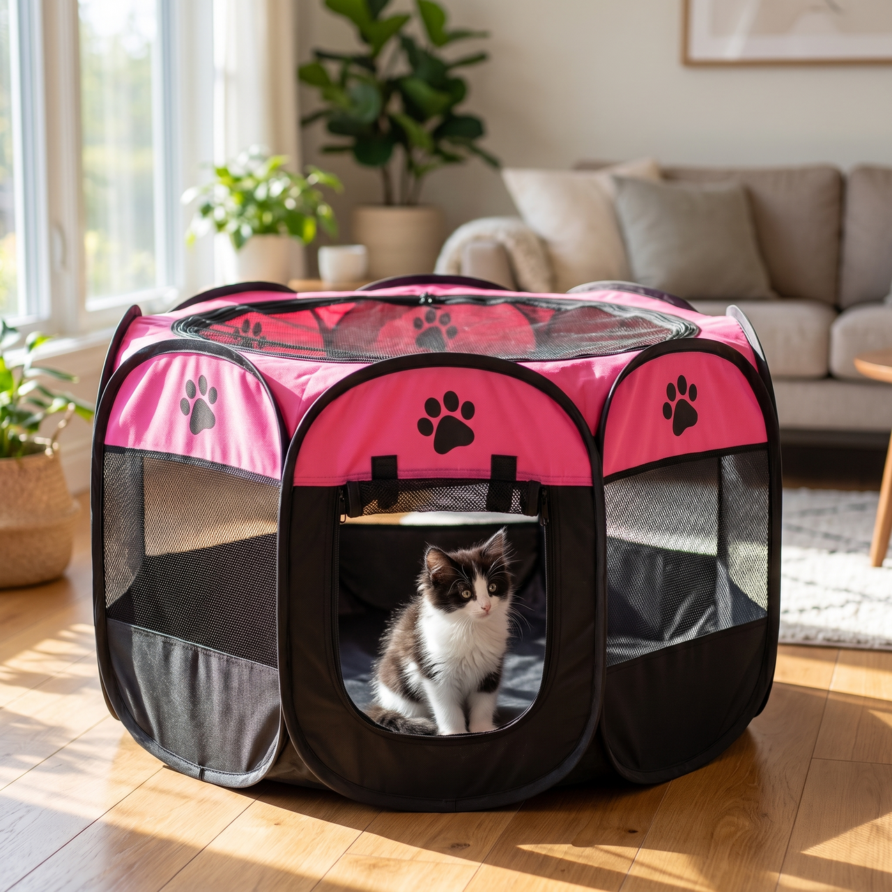 Foldable Pet Playpen Kennel