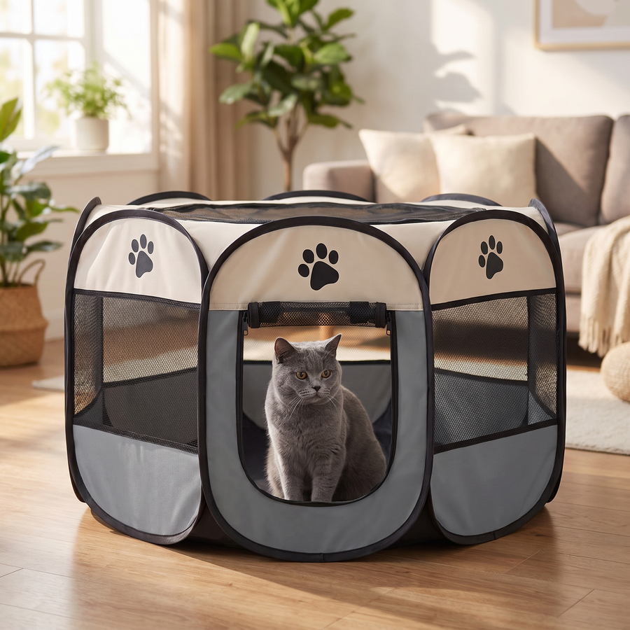 Foldable Pet Playpen Kennel